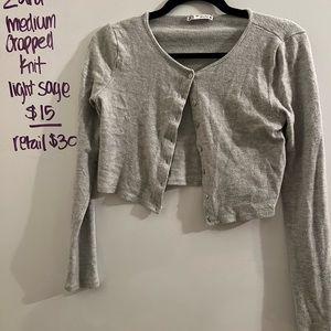 Zara cropped cardigan